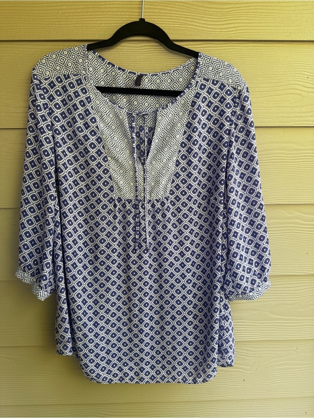 NYDJ Blue Blouse Womens 1X
